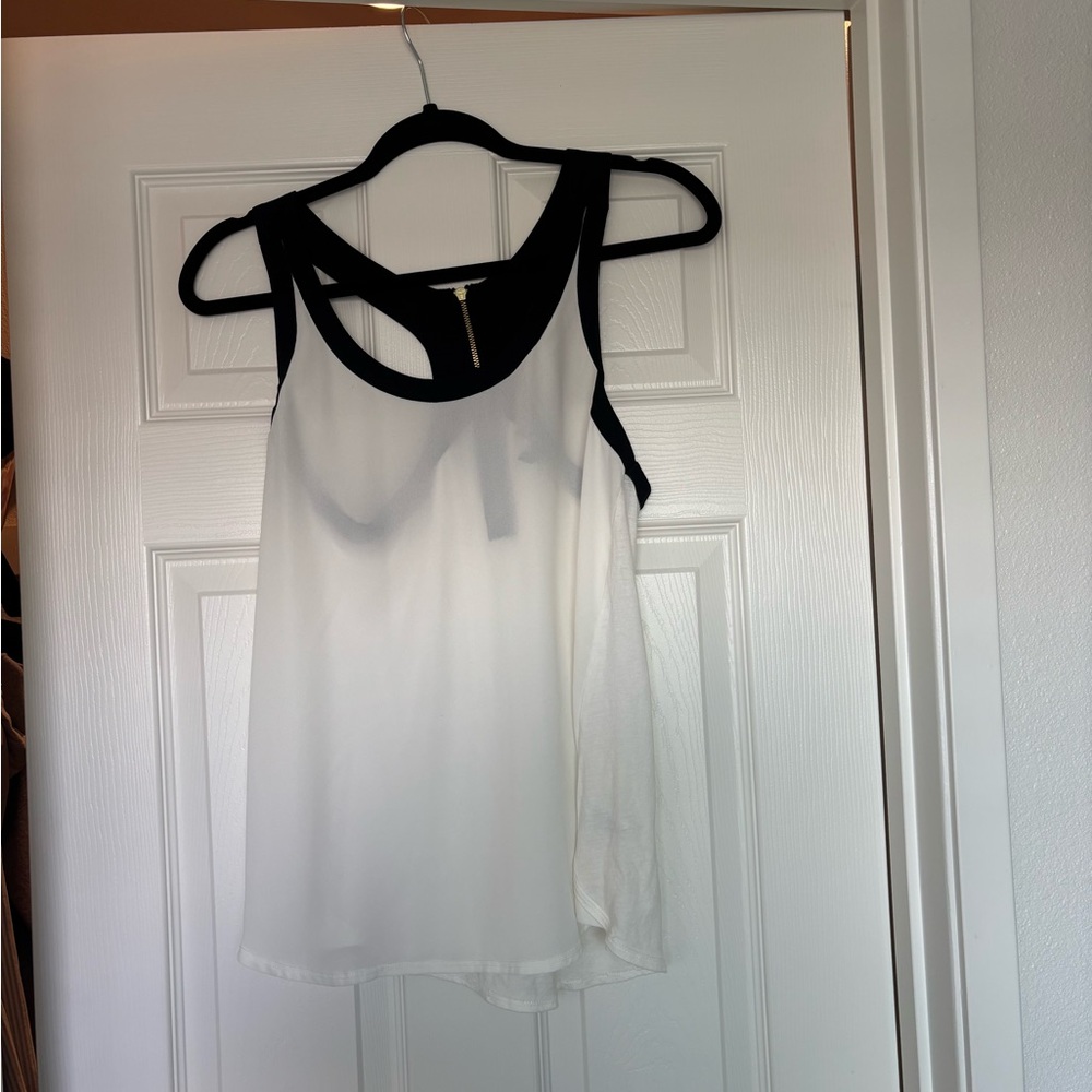 Express Black and White Tank Top